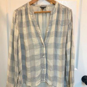 Roots XL grey blouse